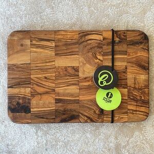 Brand New Olivewood Mosaic Cutting Board Charcuterie Mini Artisanal Housewarming